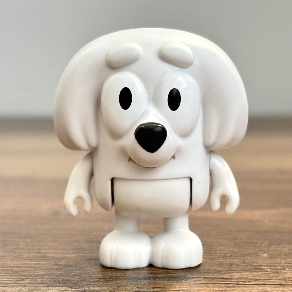 Bluey Bingo Friend LILA Maltese Dog Replacement Toy Figure White Cake Topper NEW